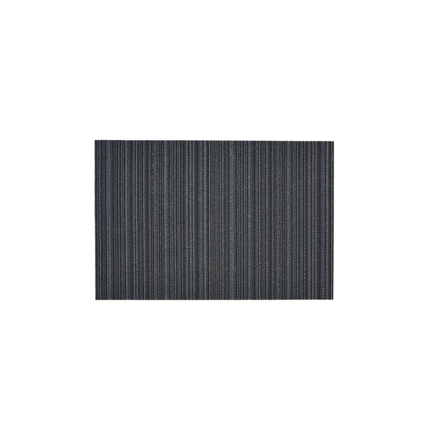 Skinny Stripe Shag Utility Mat in Blue