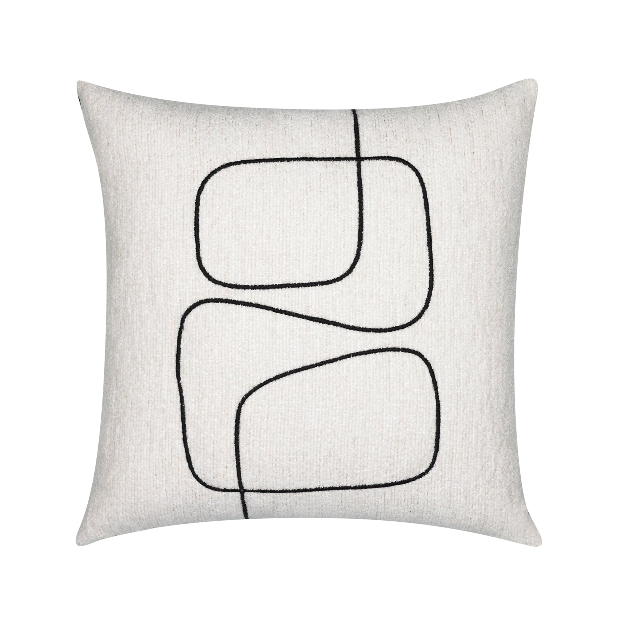 Linear Luxe Ebony Pillow