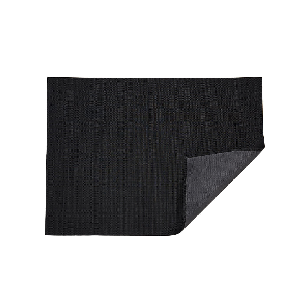 Mini Basketweave Rug in Black