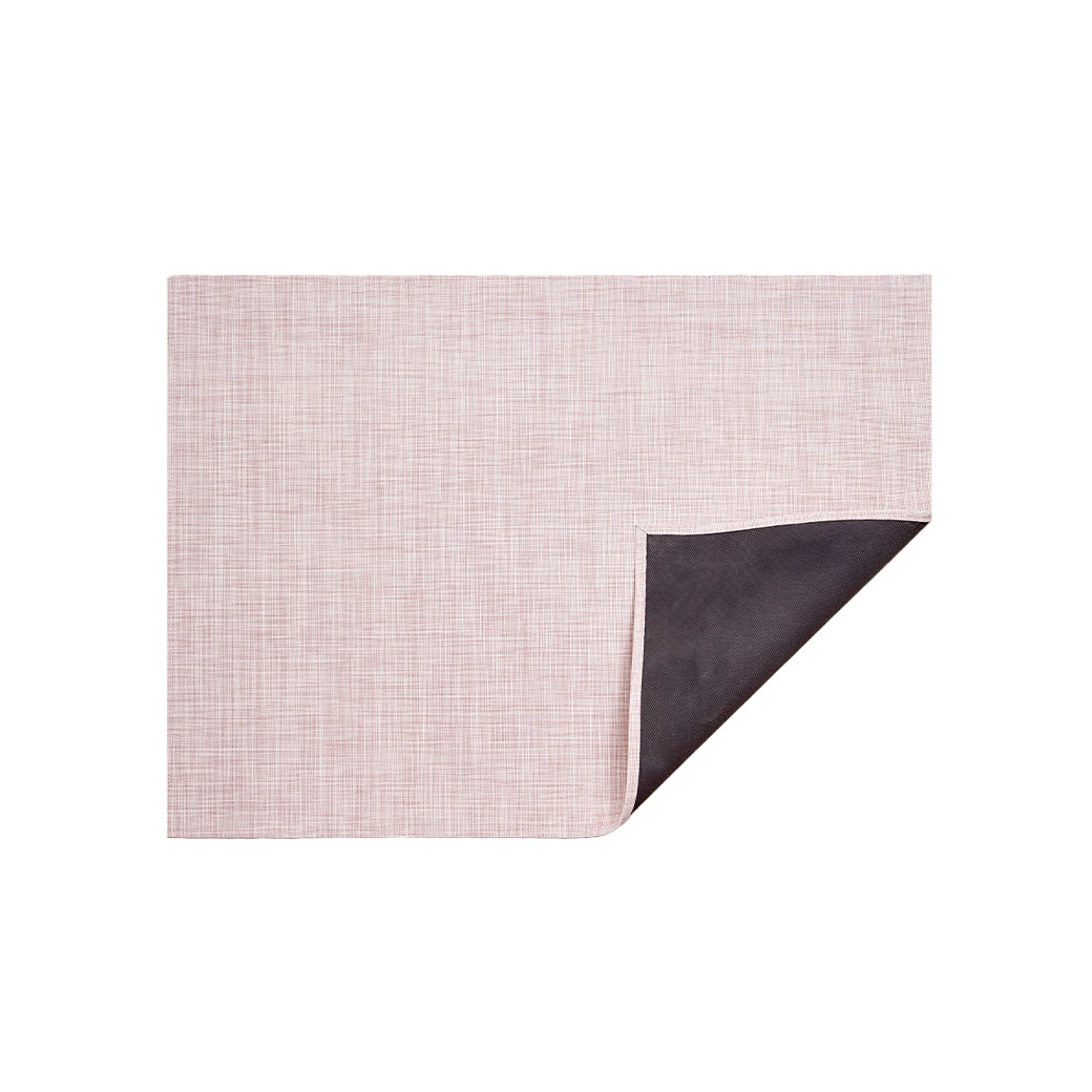 Mini Basketweave Rug in Blush