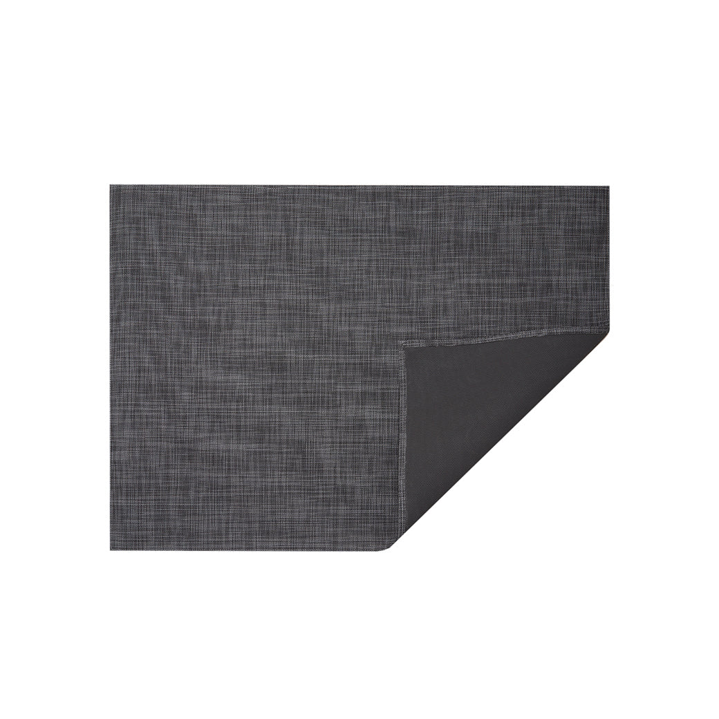 Mini Basketweave Rug in Cool Grey