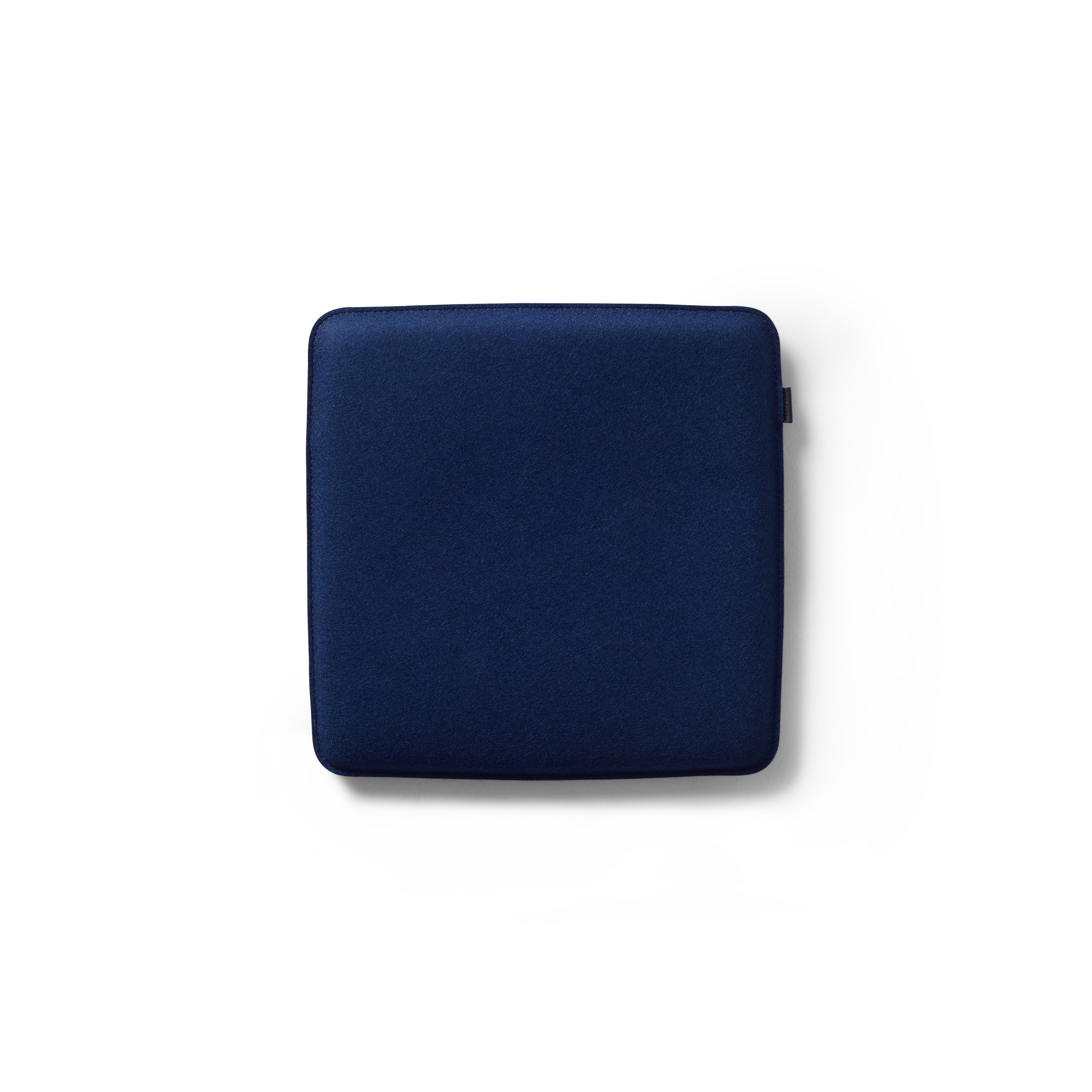 Merino Wool Felt Square Seat Pad in Marine