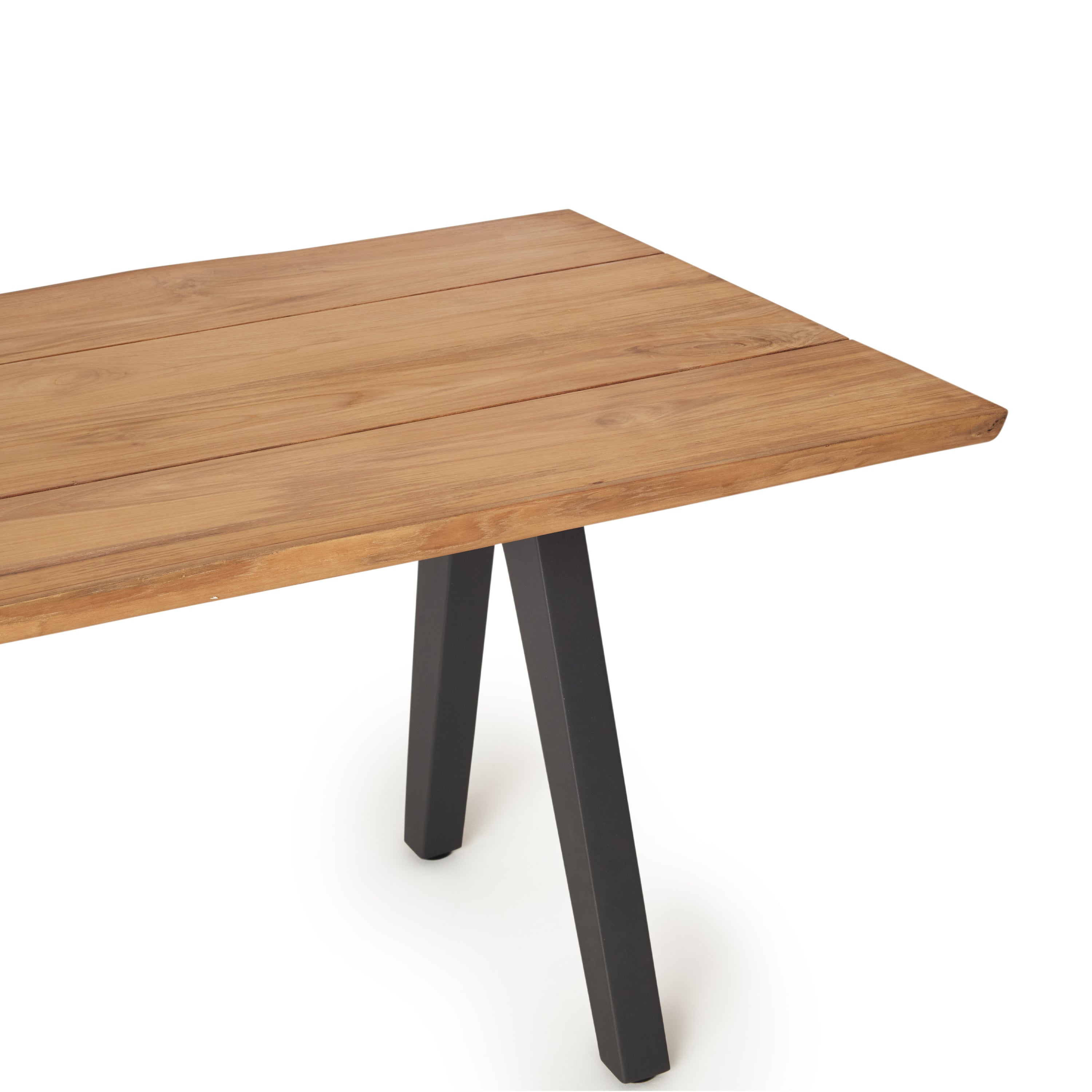 Montara 94" Live Edge Teak Dining Table