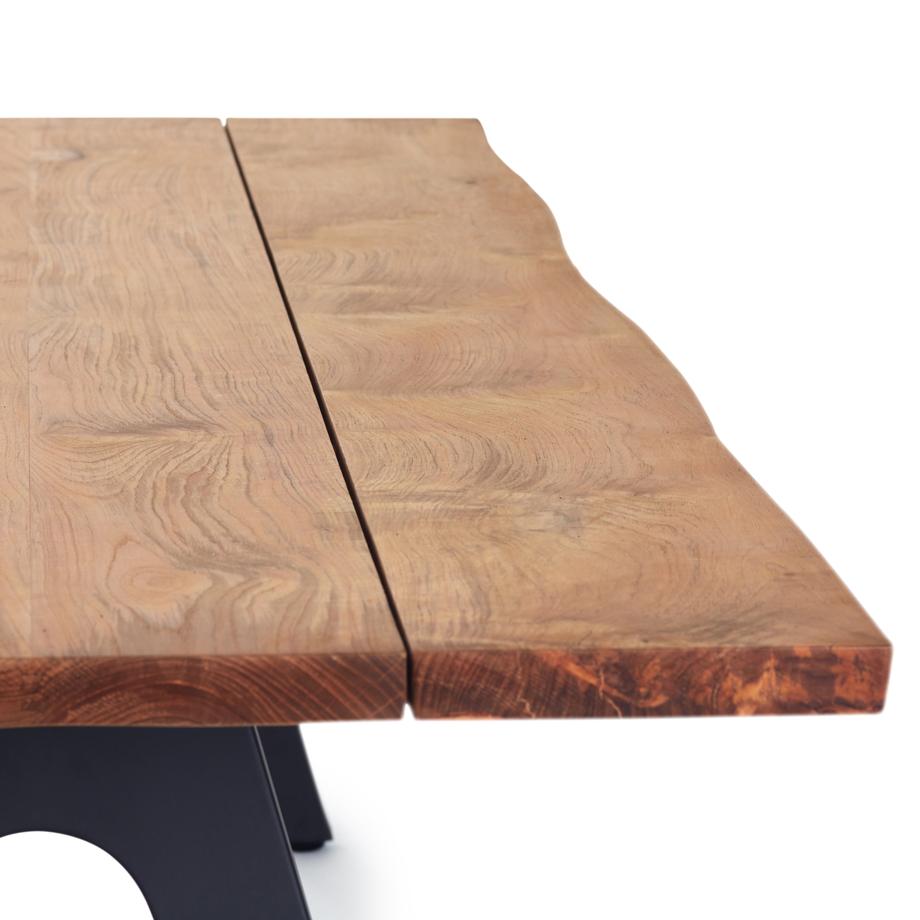 Montara 94" Live Edge Teak Dining Table