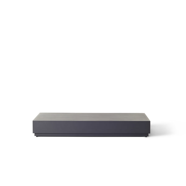 Sonora Coffee Table in Charcoal Aluminum