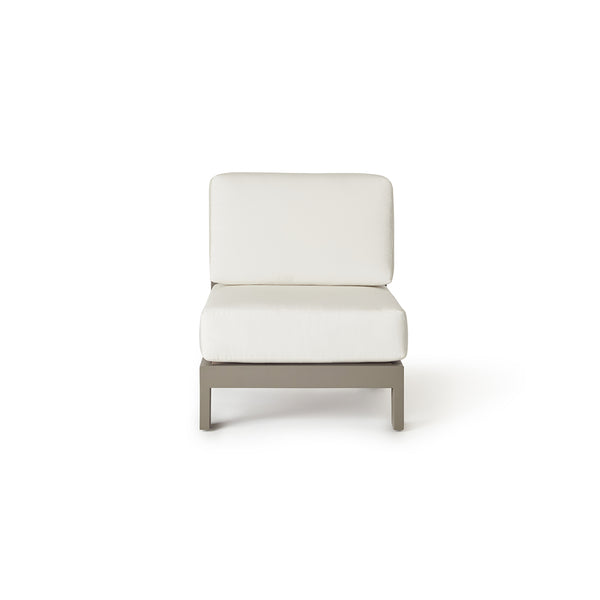 Tiburon Sectional Armless Lounge Chair in Quartz Grey