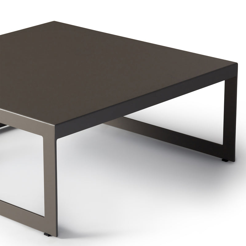 Vista 36" Quartz Grey Square Coffee Table