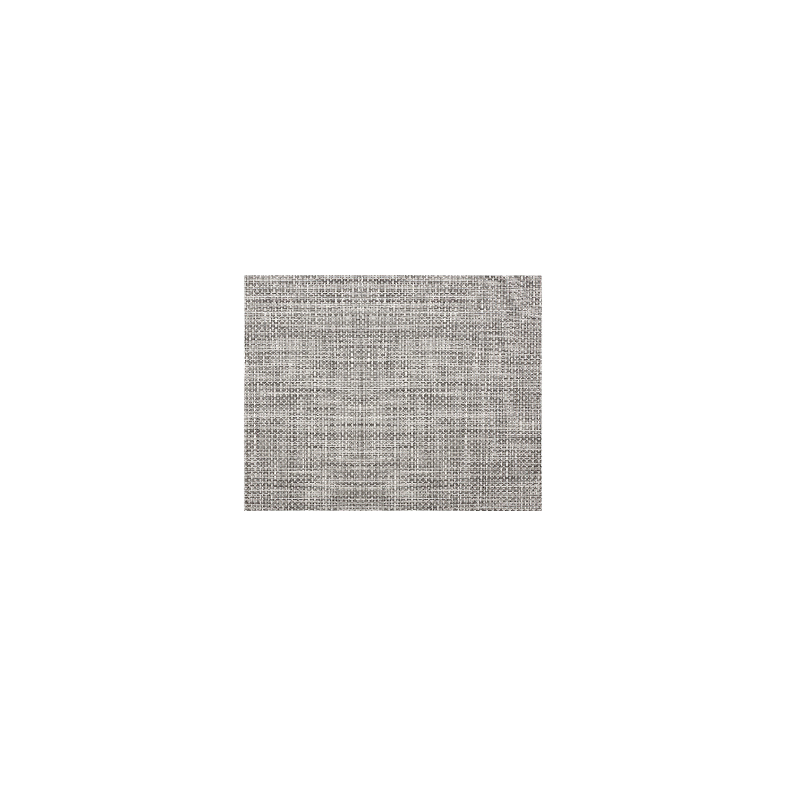 Basketweave Rectangular Placemat in White/Silver