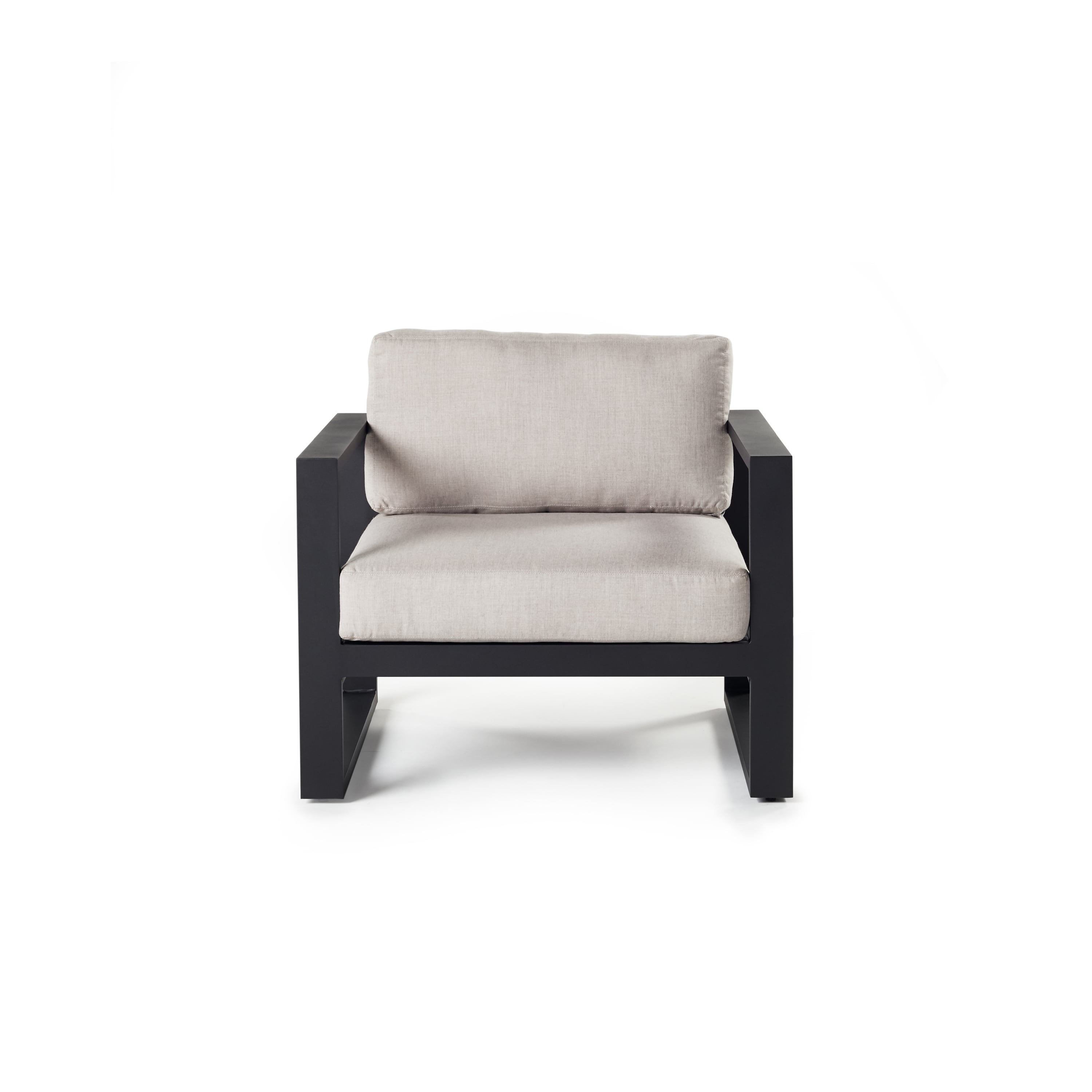 Belvedere Lounge Chair in Charcoal Aluminum