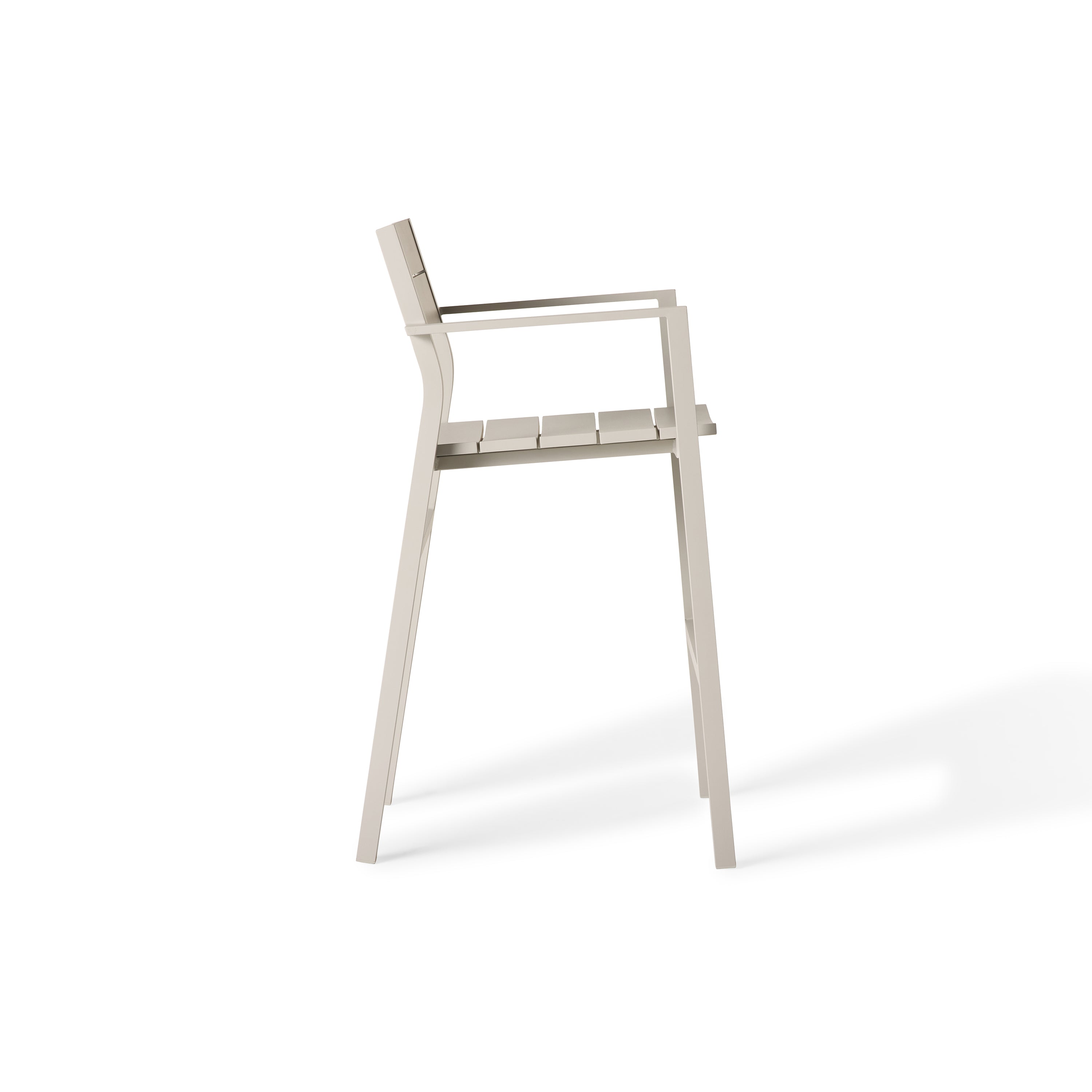 Belvedere Bar Chair in Dune Aluminum