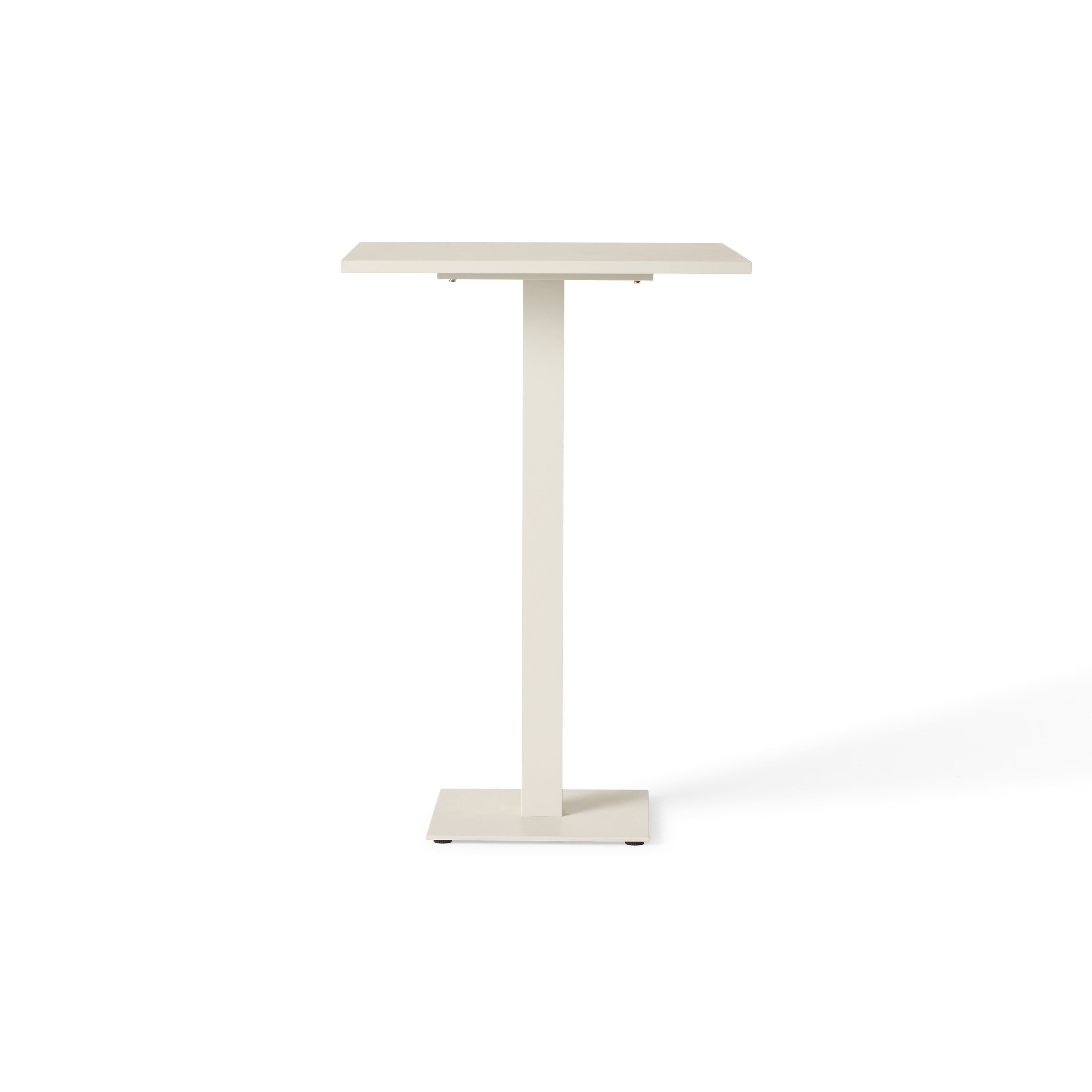Belvedere Bar Table in Dune Aluminum