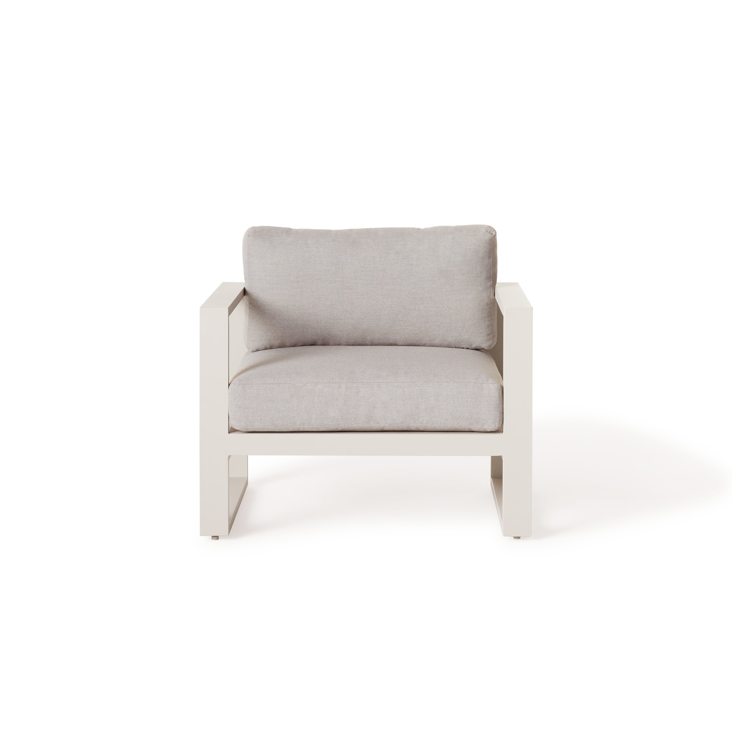 Belvedere Lounge Chair in Dune Aluminum