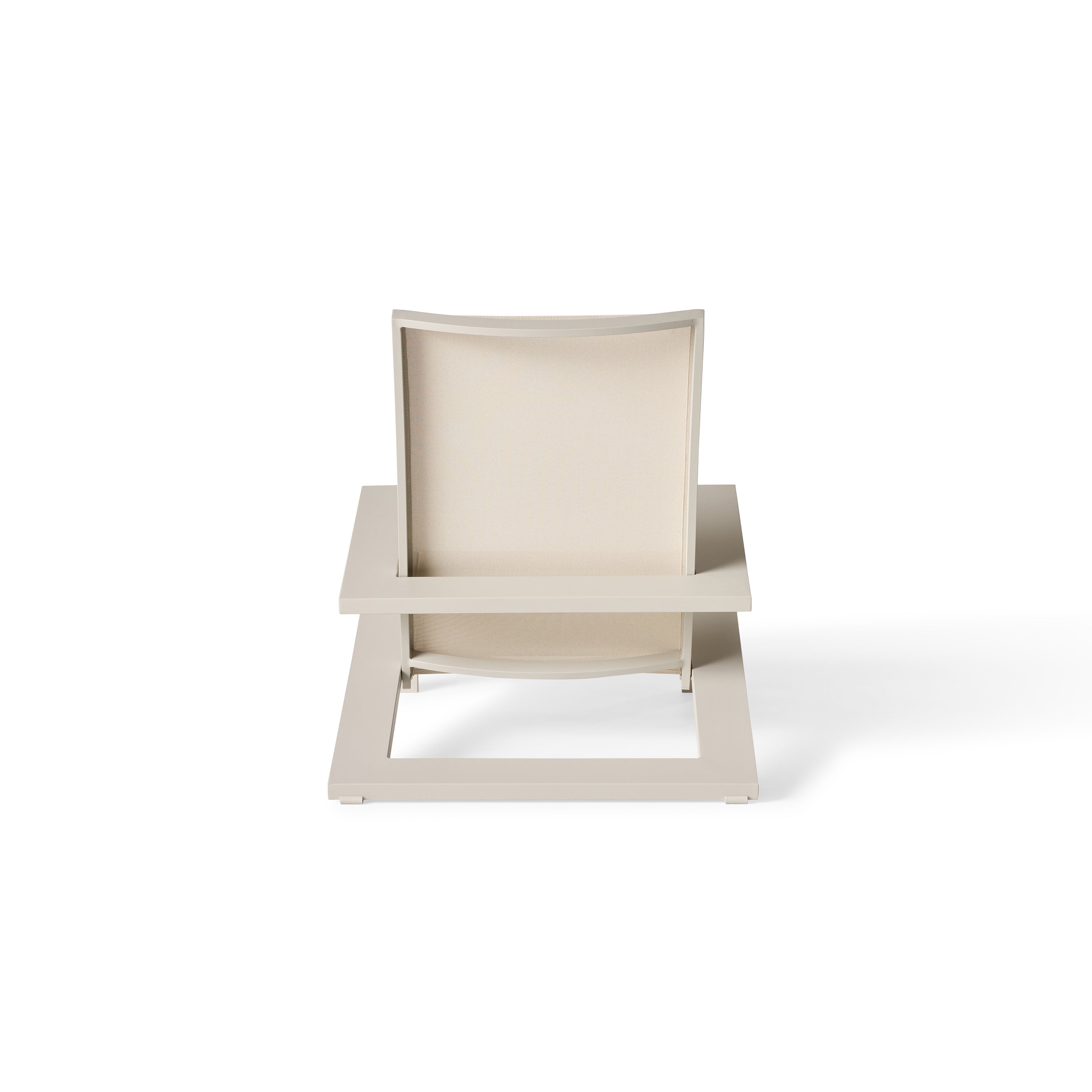 Breeze Adirondack Chair in Dune Aluminum & Beige Mesh