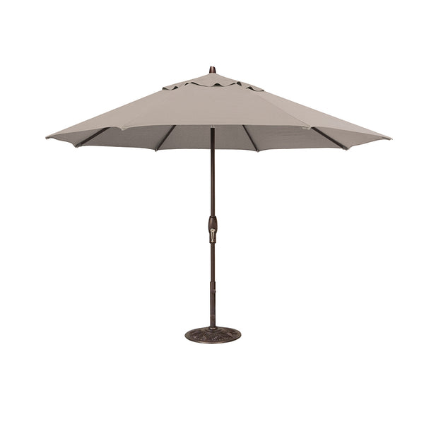 Auto-Tilt 11' Market Umbrella - Bronze Frame