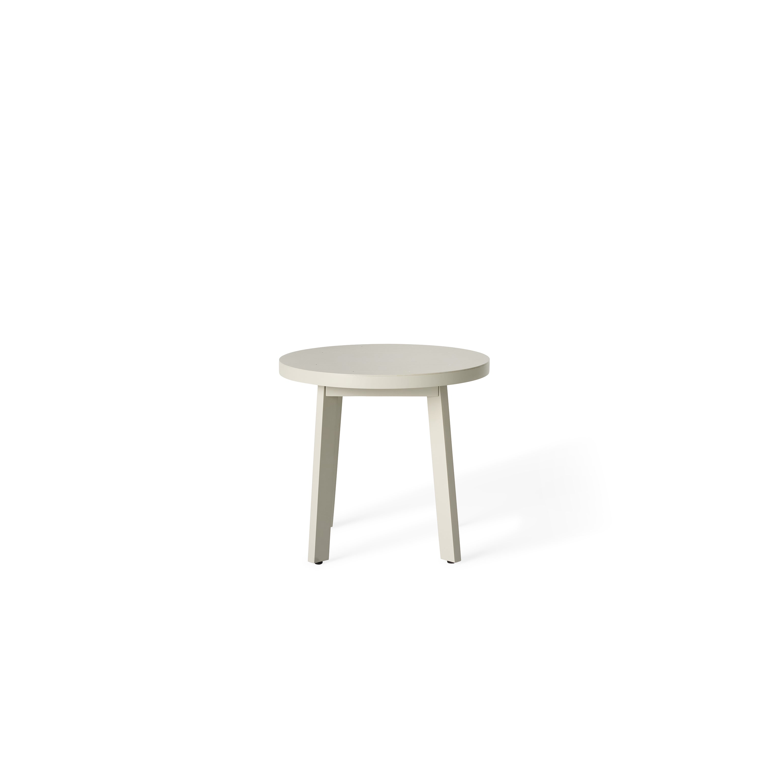 Cavallo Round Side Table in Dune Aluminum