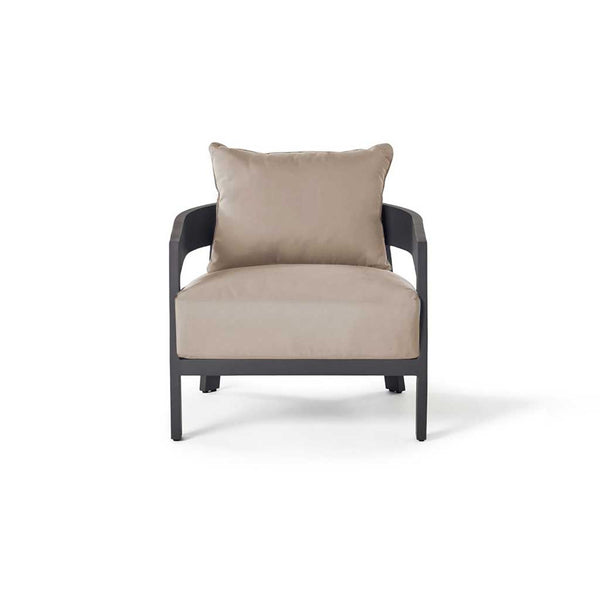 Cavallo Lounge Chair in Charcoal Aluminum