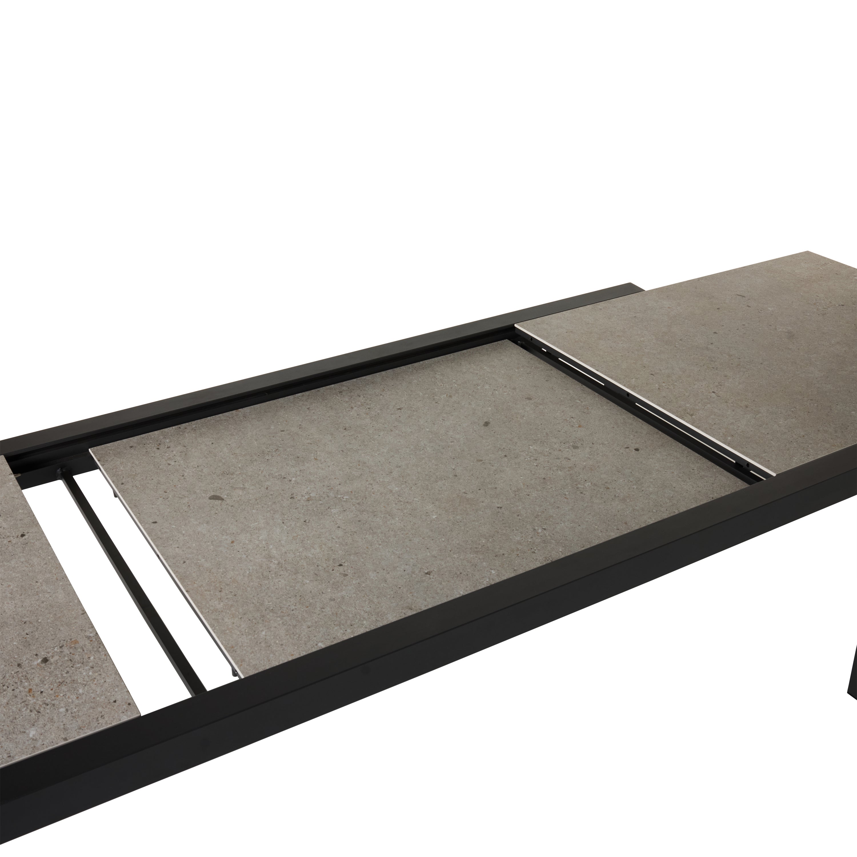 Del Mar 87"-130" Extension Dining Table in Charcoal