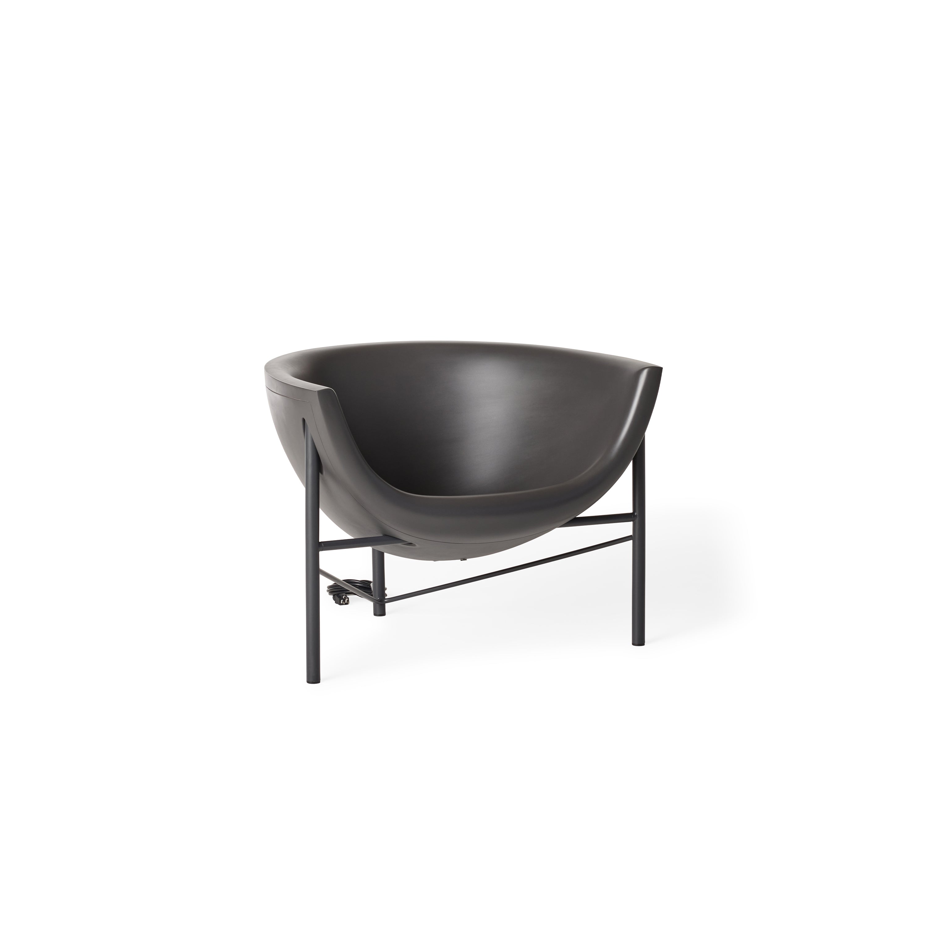 Kosmos Heated Lounge Chair in Charcoal