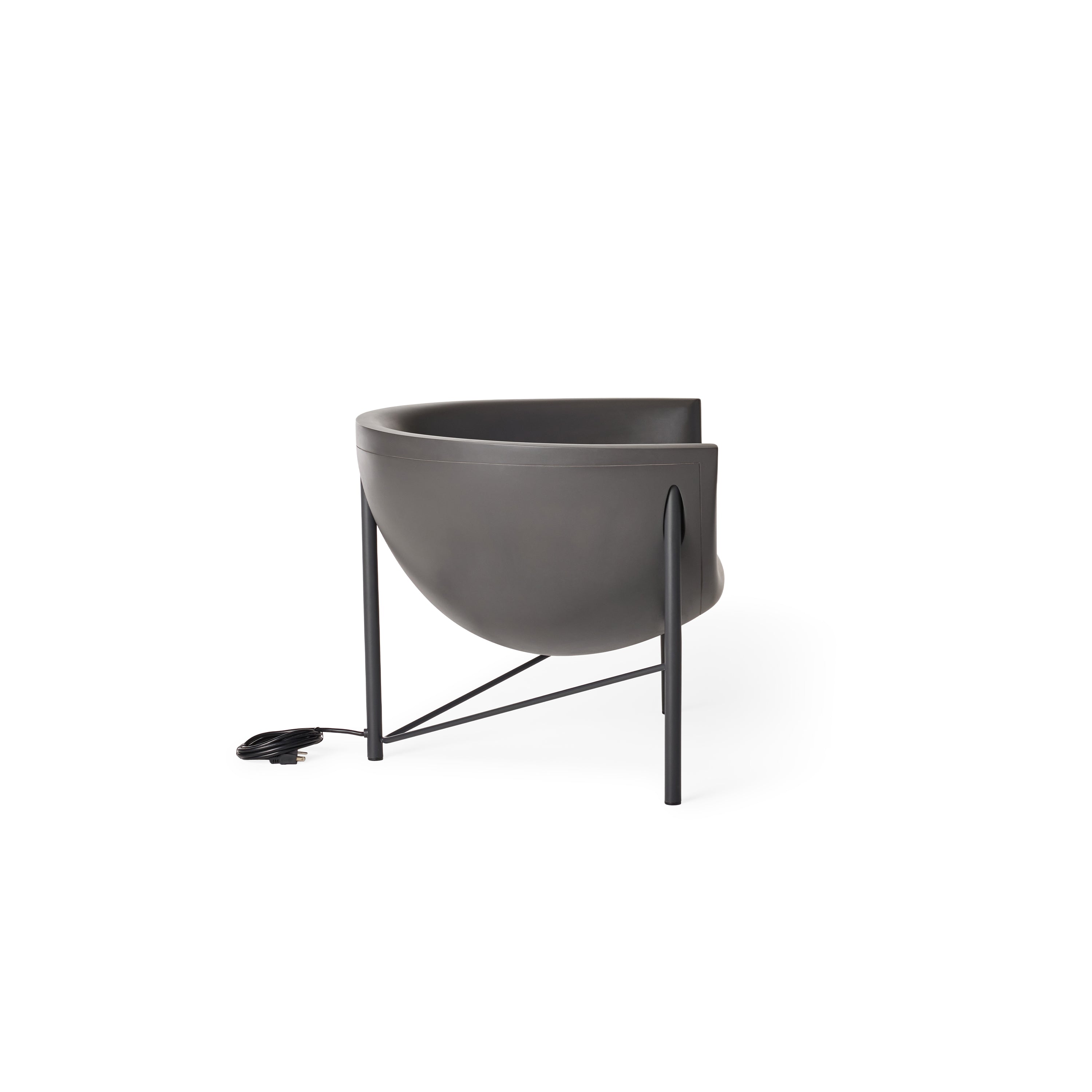 Kosmos Heated Lounge Chair in Charcoal