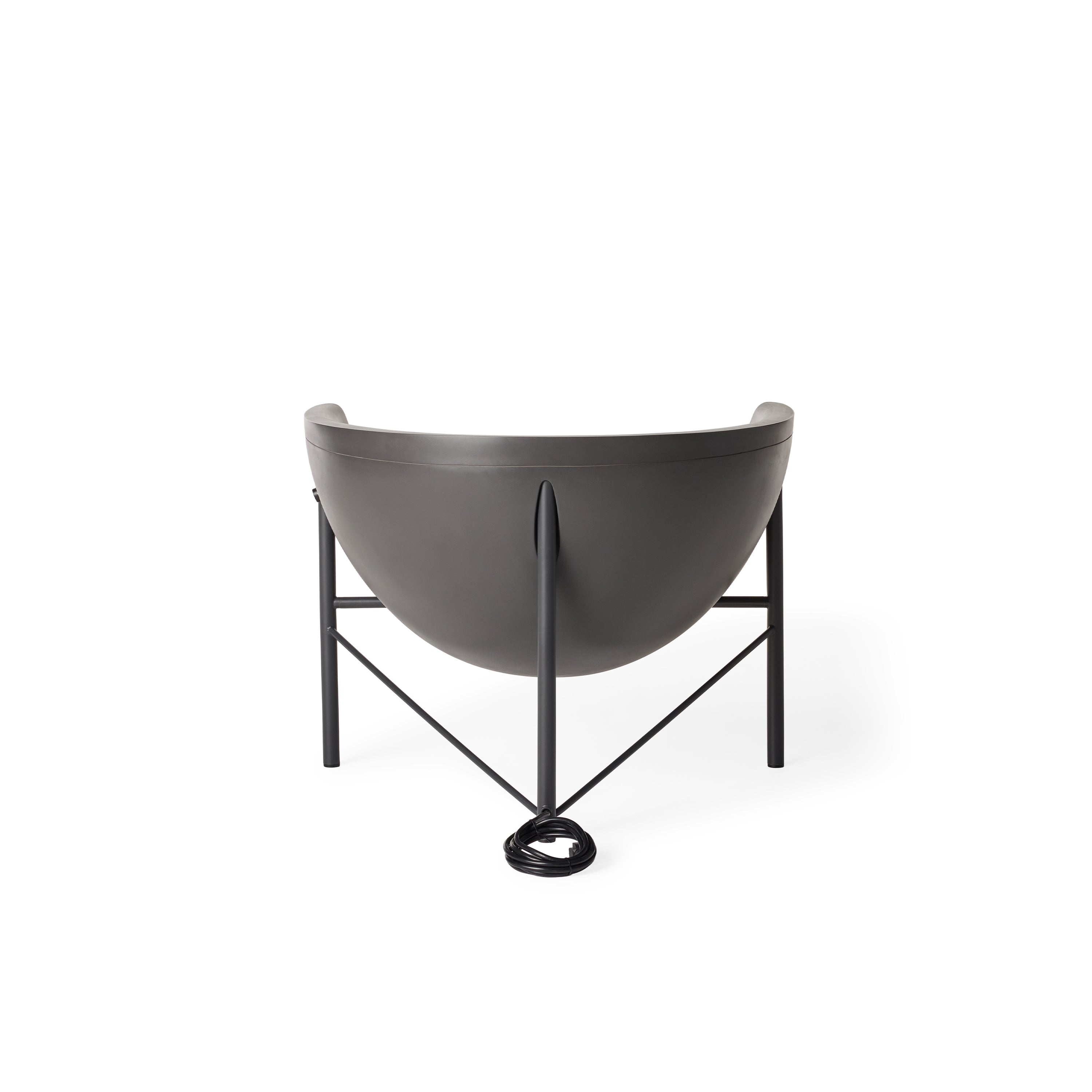 Kosmos Heated Lounge Chair in Charcoal