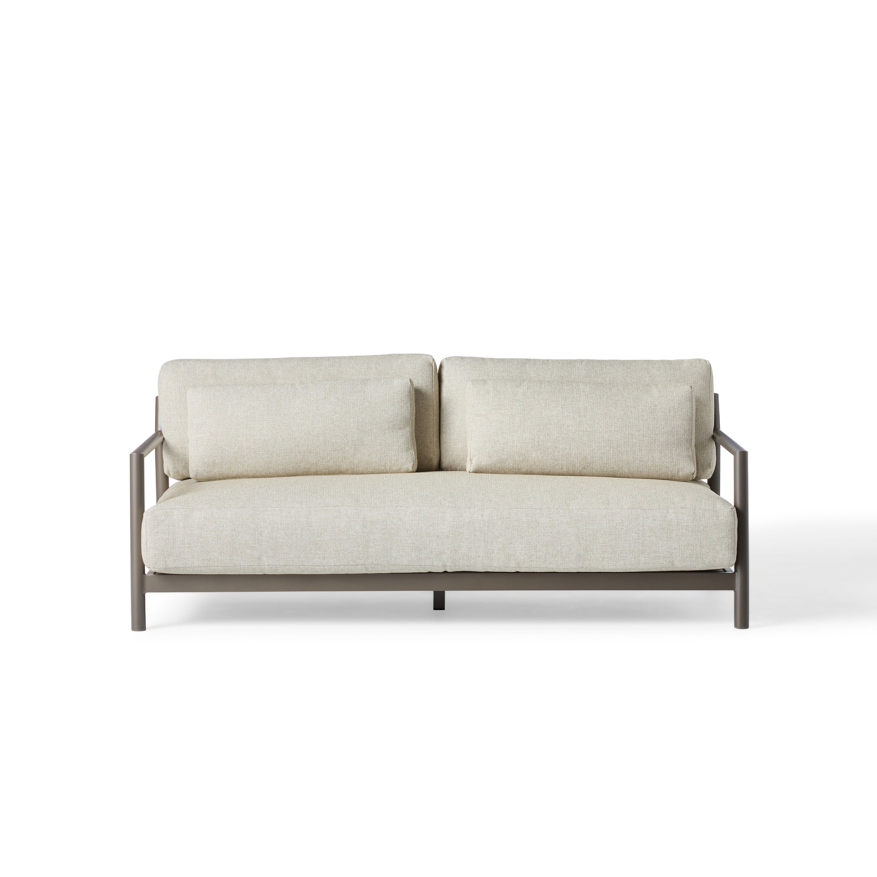 Malibu Sofa in Terre Aluminum
