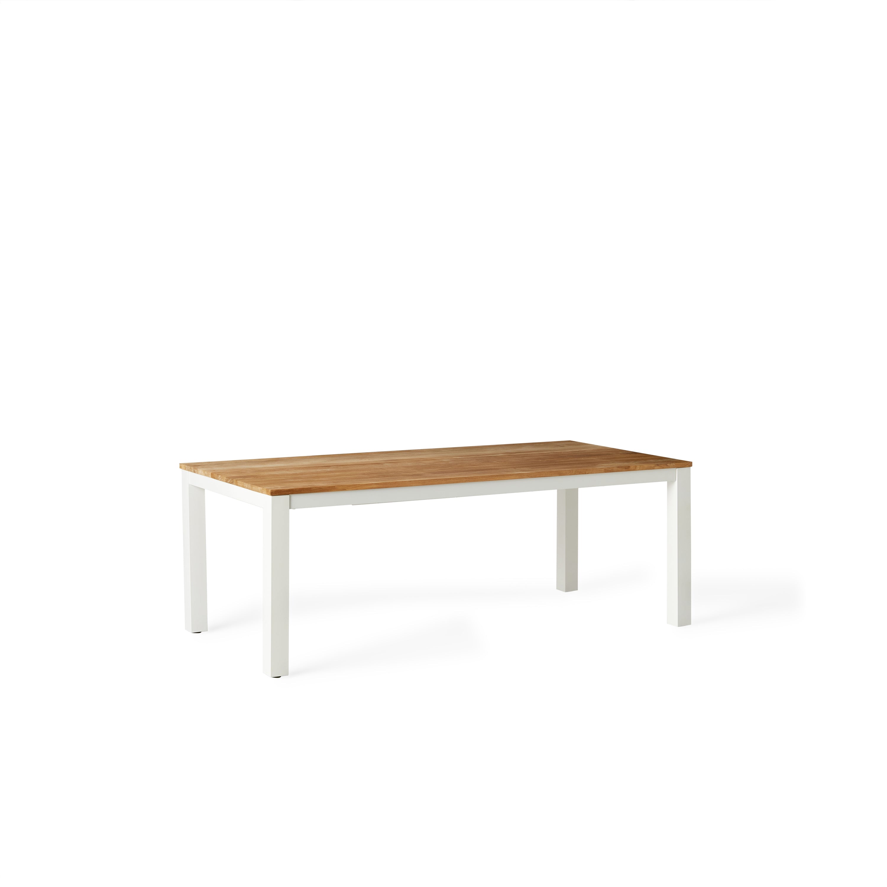 Merced 83"-122" Extension Dining Table in White