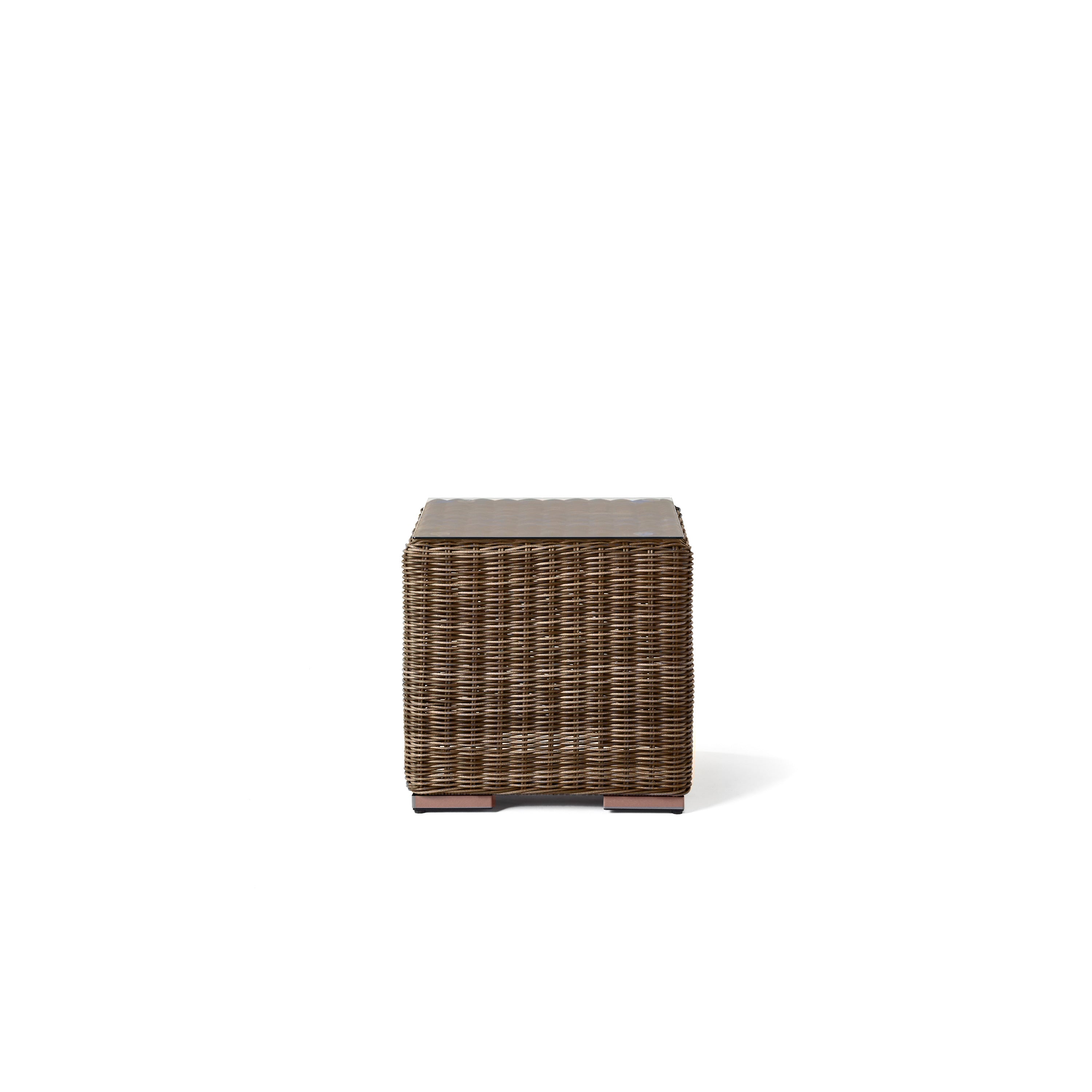 Sausalito Side Table in Terra Wicker