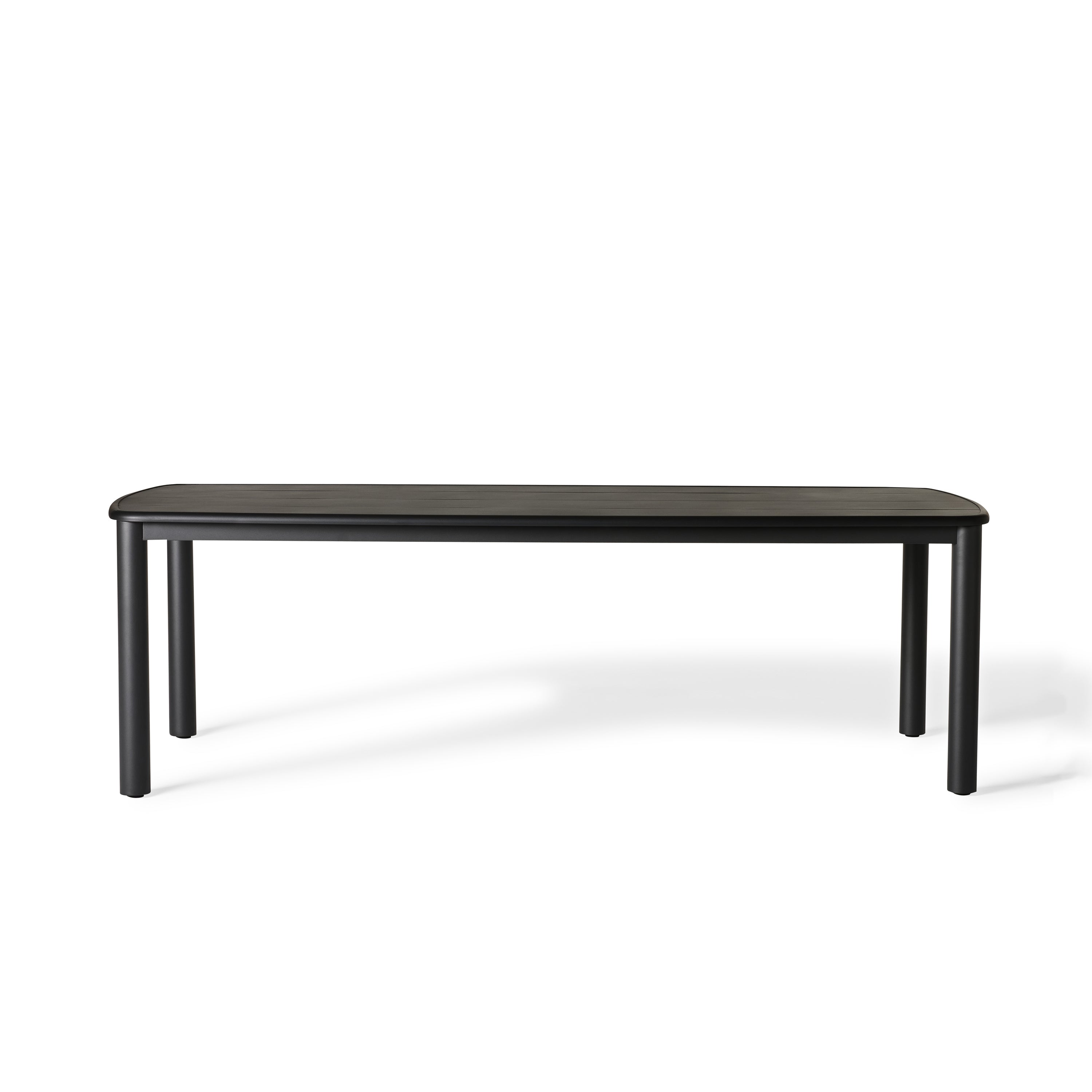 Stinson Dining Table in Charcoal Aluminum