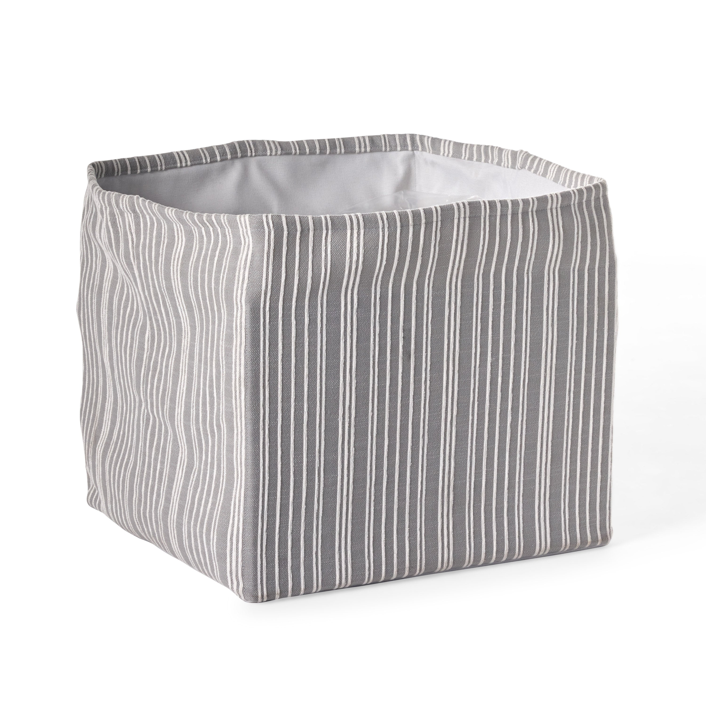 Pillow Bin in Endaki Zinc