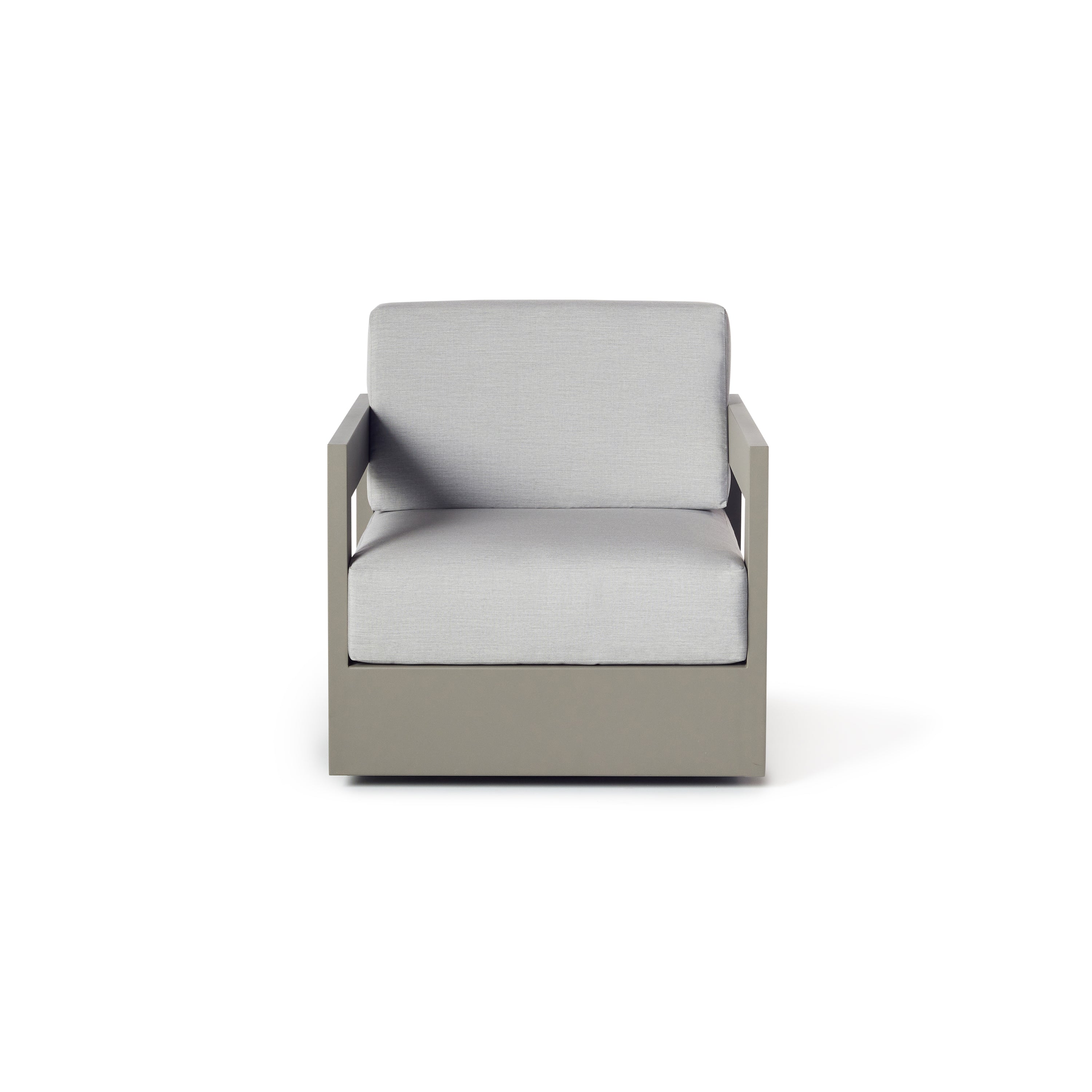 Tiburon Swivel Lounge Chair in Quartz Grey