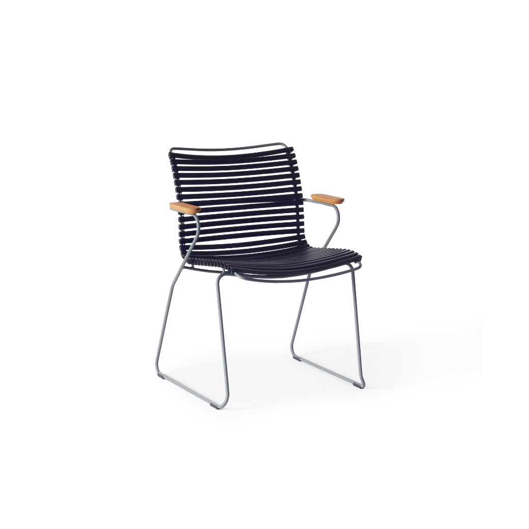 Click Dining Arm Chair in Black