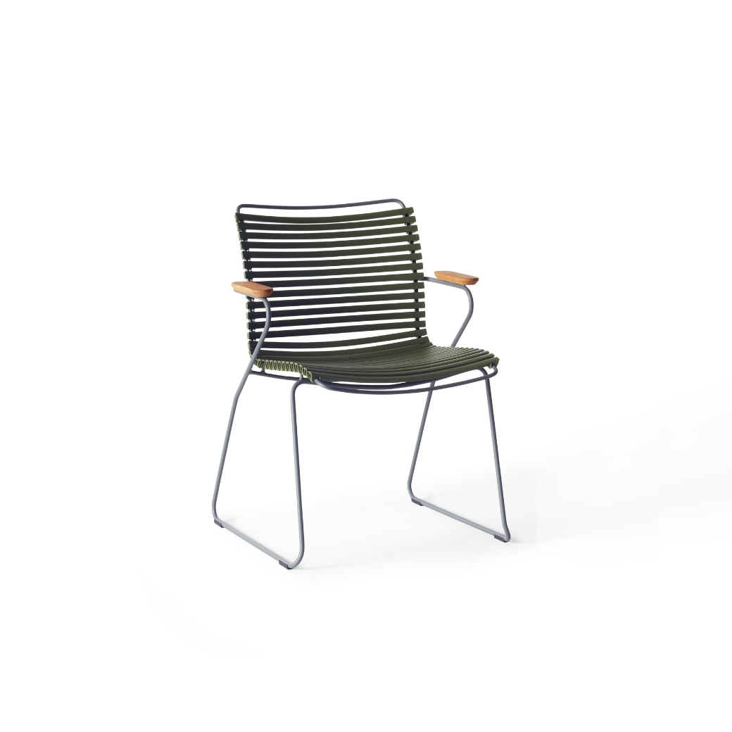 Click Dining Arm Chair in Olive