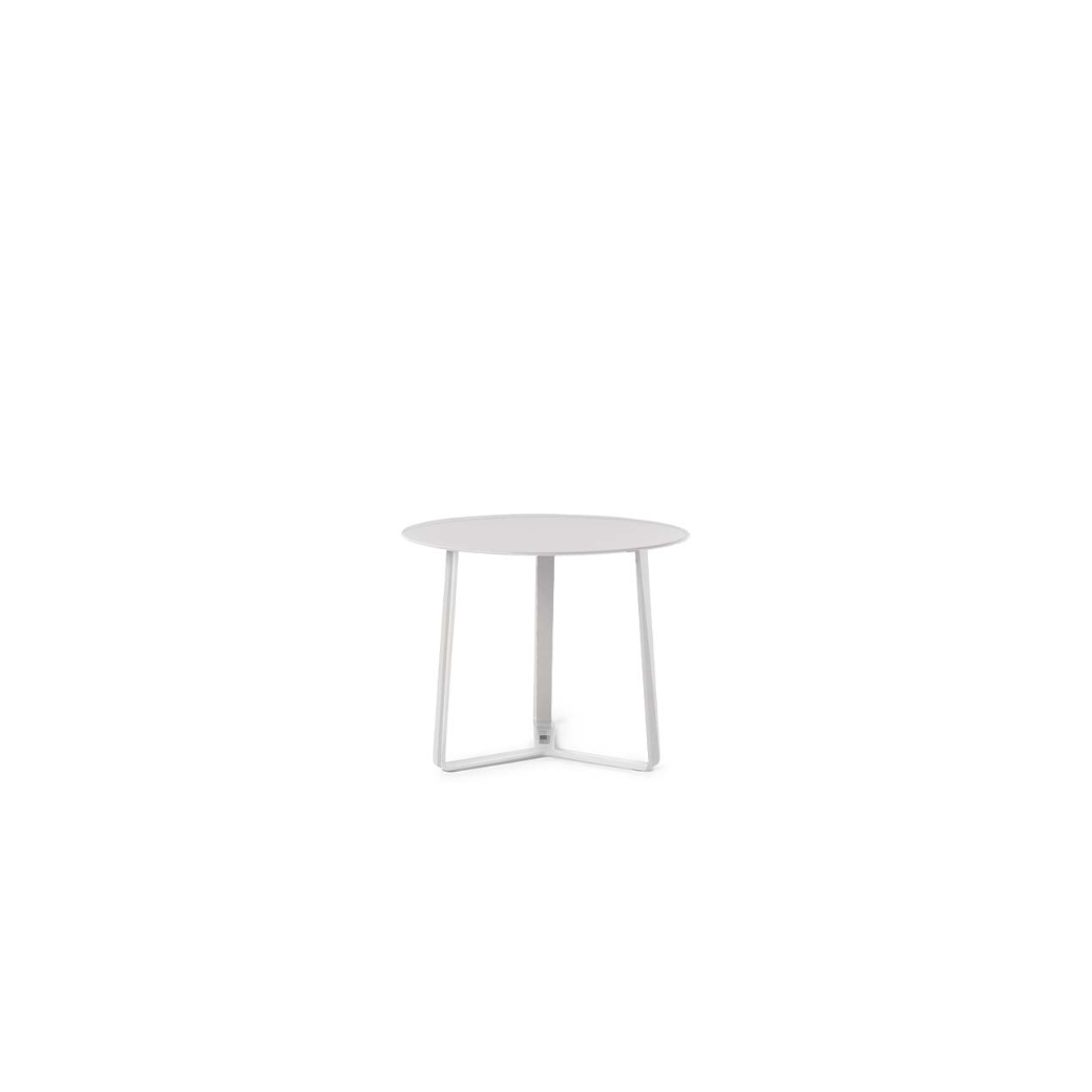 Apollo Side Table in White Aluminum