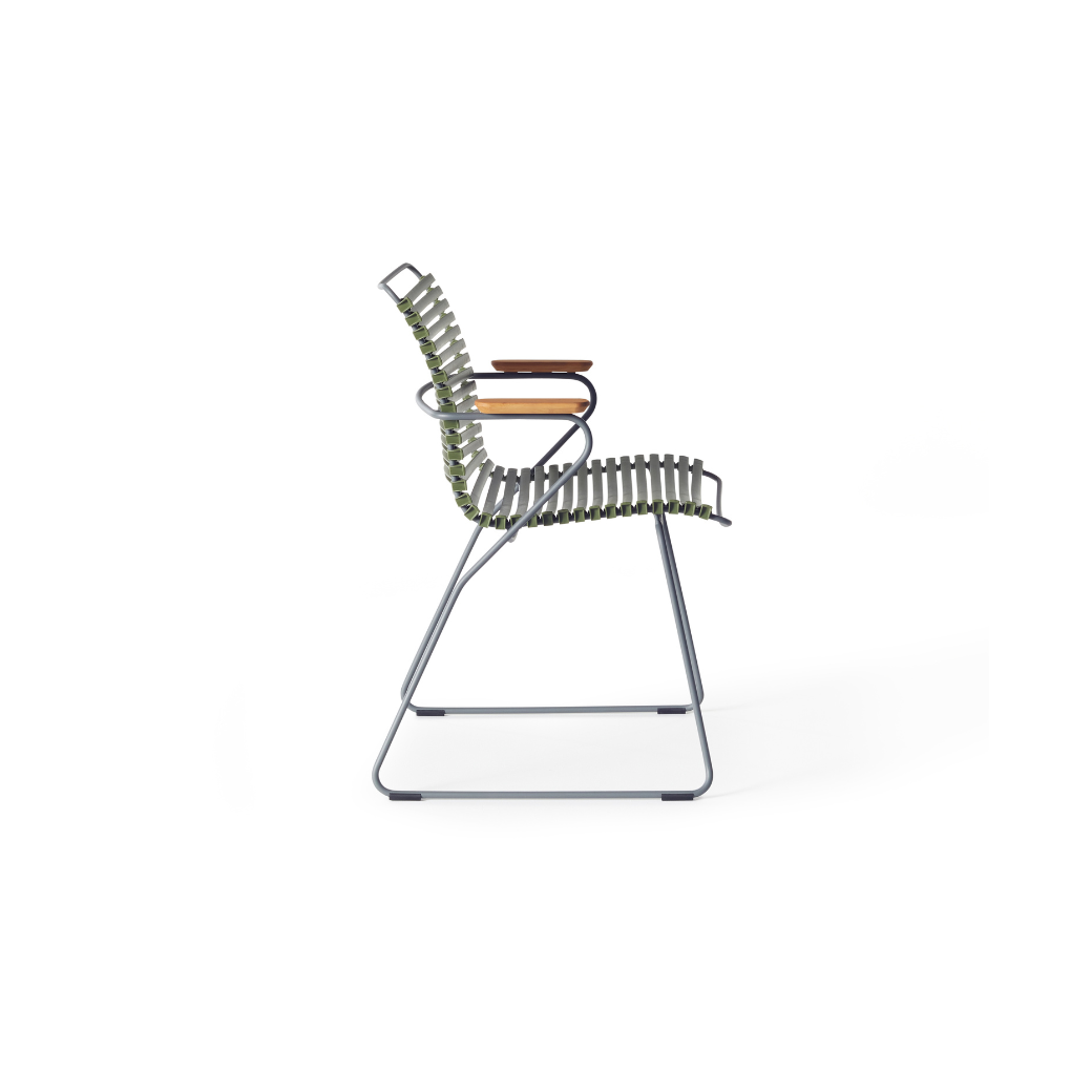Click Dining Arm Chair in Olive