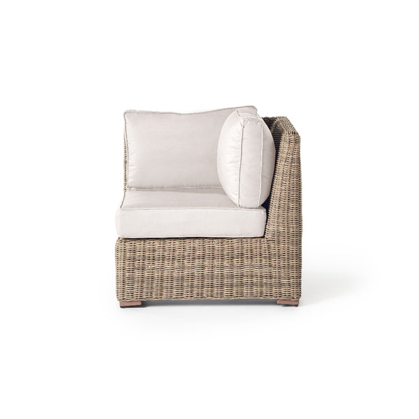 Sausalito Sectional Corner Chair in Natural Wicker