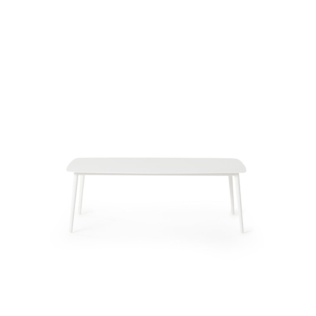 Olema Coffee Table in White Aluminum