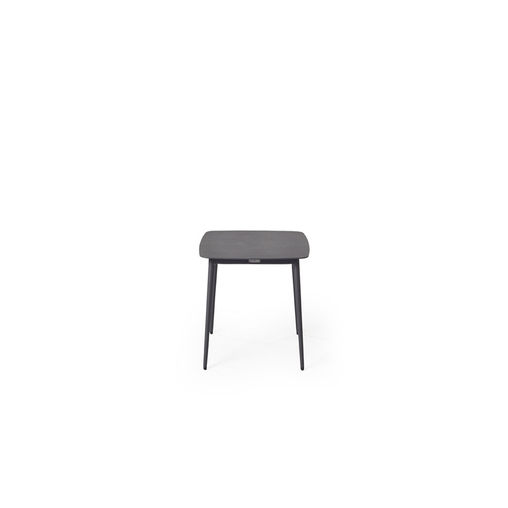 Olema Side Table in Charcoal Aluminum