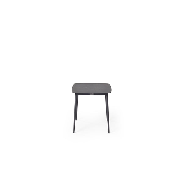Olema Side Table in Charcoal Aluminum