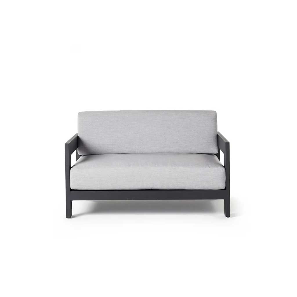 Tiburon Loveseat in Charcoal Aluminum