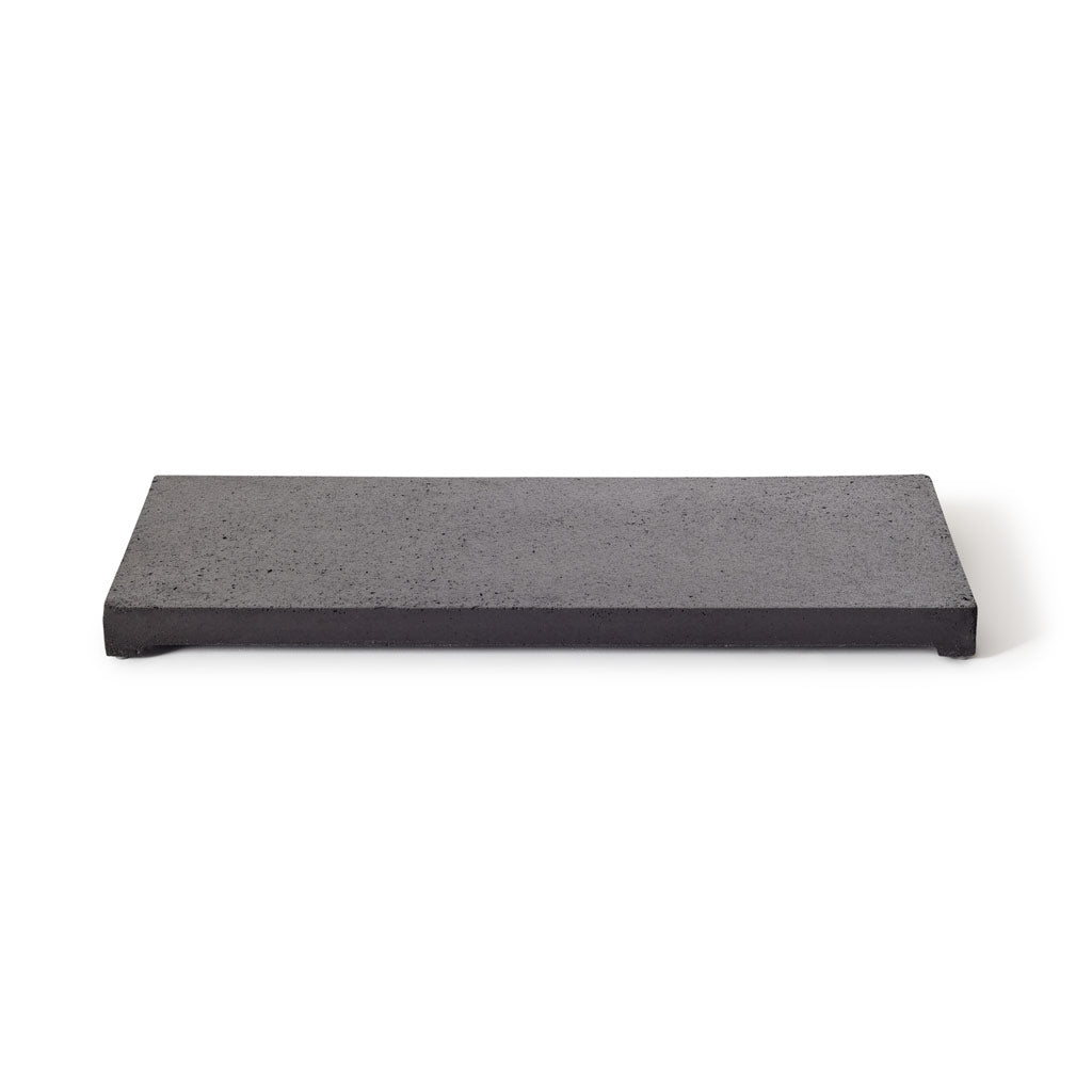 Contempo and Indio Rectangular Fire Table Lid in Black Lava