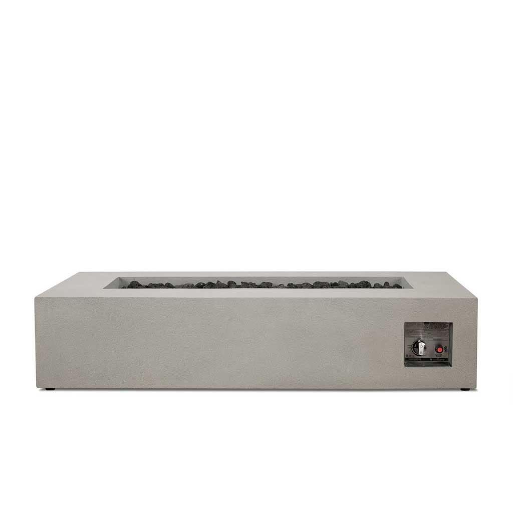 Aspen Rectangular Fire Table - Flint