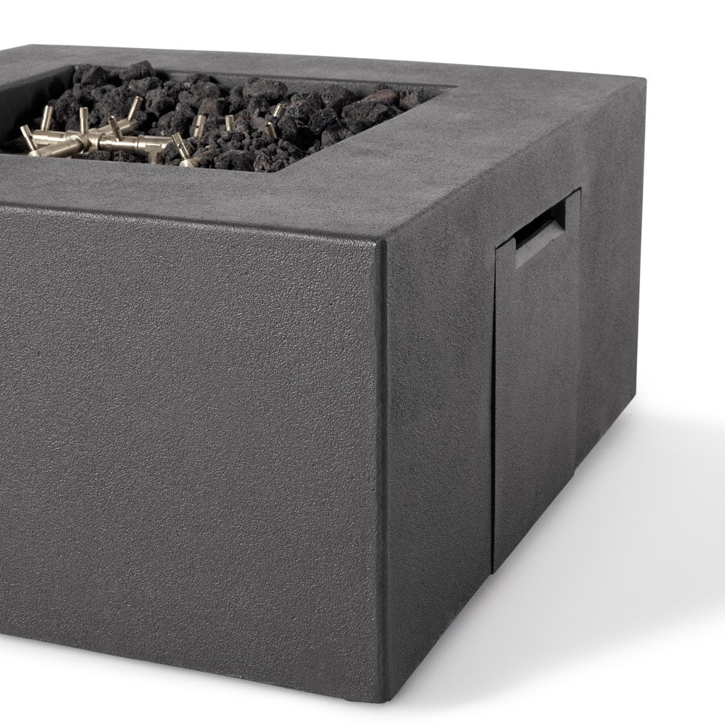 Tahoe Square Fire Table (Propane) - Carbon