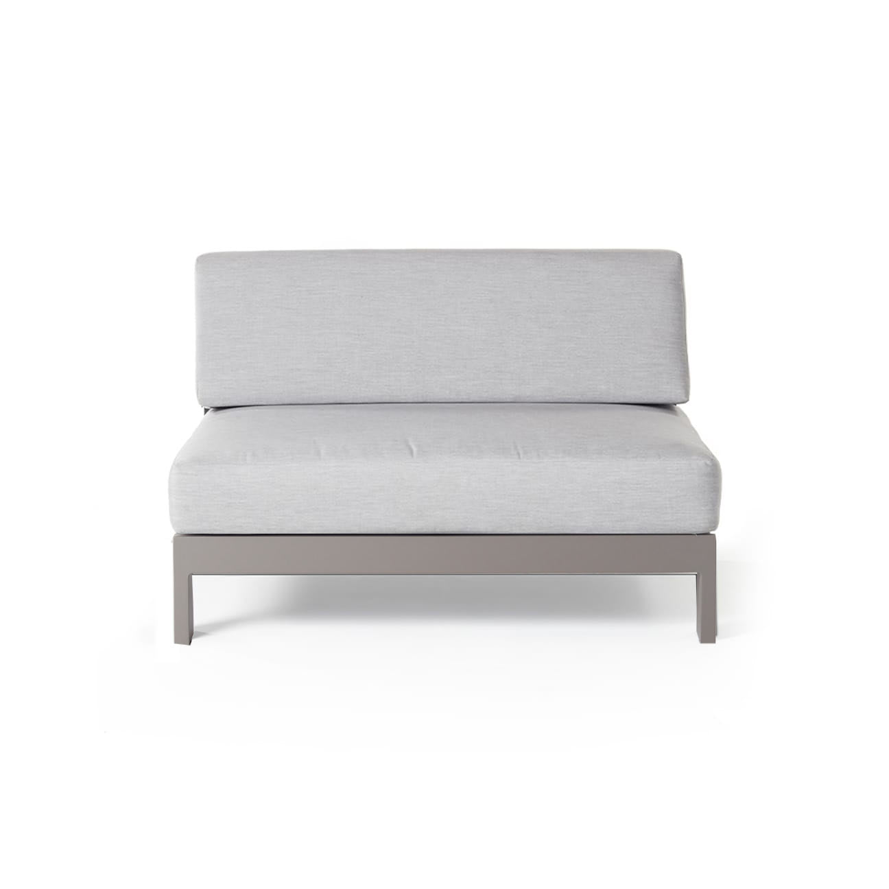 Tiburon Sectional Armless Loveseat in Quartz Grey