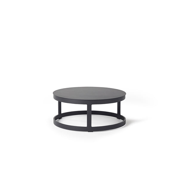 Ventura 28" Side Table in Charcoal Aluminum