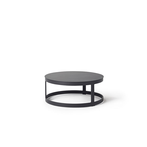 Ventura 28" Side Table in Charcoal Aluminum