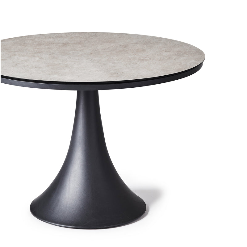 Bodega 43" Round Dining Table in Charcoal