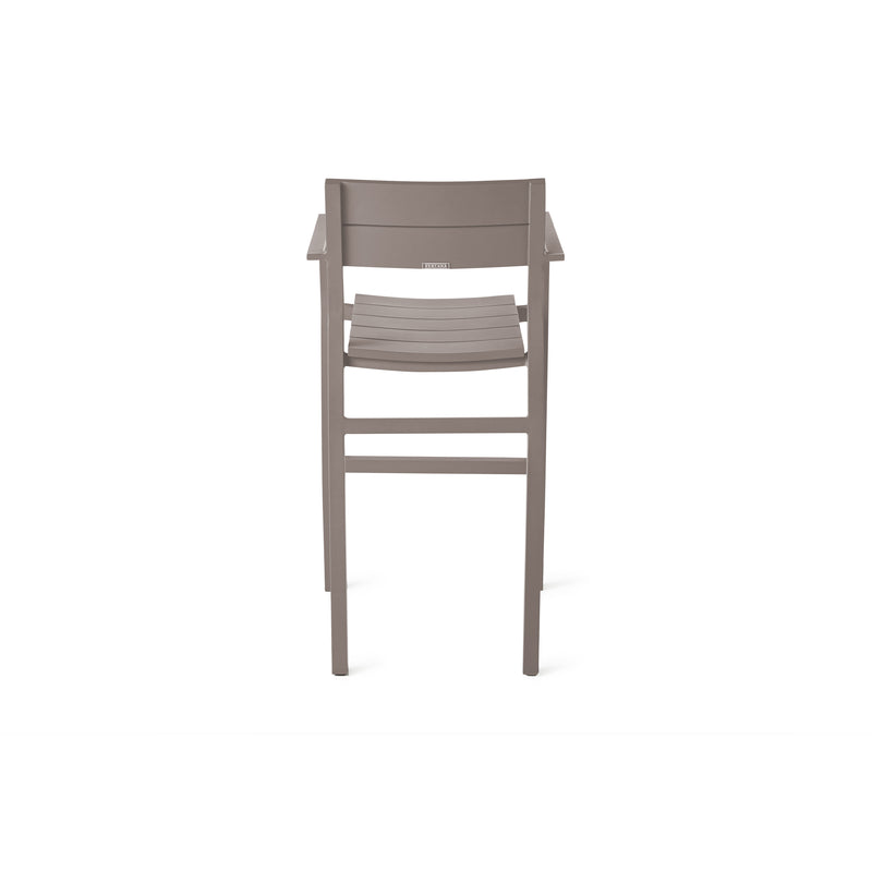 Belvedere Bar Chair in Quartz Grey Aluminum