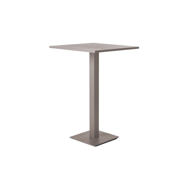 Belvedere Bar Table in Quartz Grey Aluminum