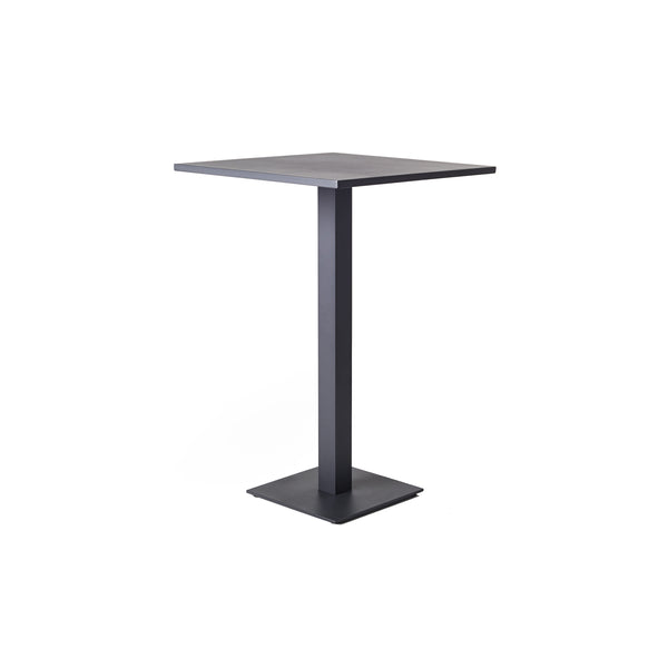 Belvedere Bar Table in Charcoal Aluminum