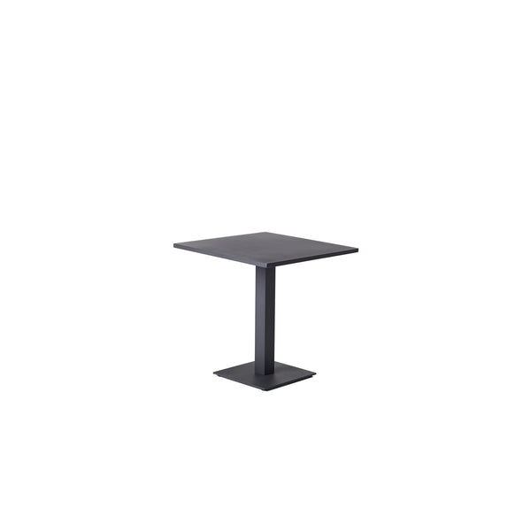 Belvedere Square Bistro Table in Charcoal Aluminum